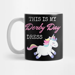 Derby Day Dress funny Unicorn Horse Racing Kids Girls teens Mug